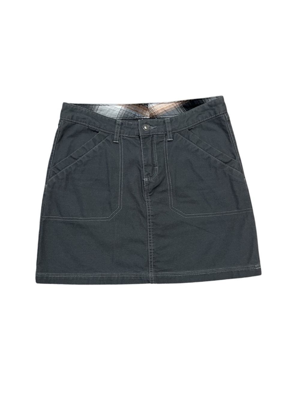 Patagonia Dark Charcoal A-Line Mini Skirt
